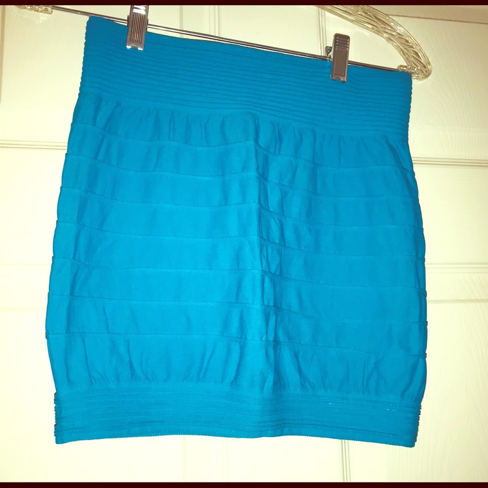 🔥COTTON CANDY DRESSY SHORT BLUE STRETCH SKIRT, M.